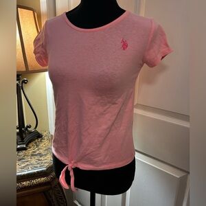 U.S. POLO ASSN. Baby Pink Tee Girls 14/16